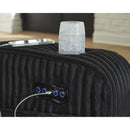  Manufacturer Color_Black  -- Signature Design by Ashley Forest Lake Power Reclining Fabric Loveseat with Console IMAGE 9