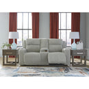  Manufacturer Color_Alloy  -- Forest Lake PC6420318 Power Reclining Loveseat with Console and Adjustable Headrest IMAGE 7