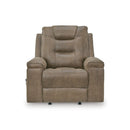  Manufacturer Color_Earth  -- Stockworth Rocker Leather Look Recliner IMAGE 3