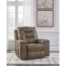  Manufacturer Color_Earth  -- Stockworth Rocker Leather Look Recliner IMAGE 6
