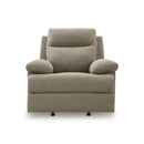  Manufacturer Color_Mocha  -- Signature Design by Ashley Side Swipe Rocker Fabric Recliner IMAGE 3