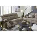  Manufacturer Color_Mocha  -- Signature Design by Ashley Side Swipe Reclining Fabric Loveseat IMAGE 12