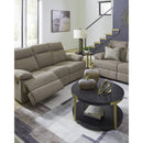  Manufacturer Color_Mocha  -- Signature Design by Ashley Side Swipe Reclining Fabric Loveseat IMAGE 13
