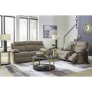  Manufacturer Color_Mocha  -- Signature Design by Ashley Side Swipe Reclining Fabric Loveseat IMAGE 15