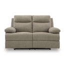  Manufacturer Color_Mocha  -- Signature Design by Ashley Side Swipe Reclining Fabric Loveseat IMAGE 3