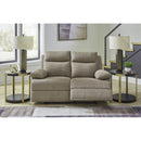  Manufacturer Color_Mocha  -- Signature Design by Ashley Side Swipe Reclining Fabric Loveseat IMAGE 6