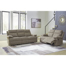  Manufacturer Color_Mocha  -- Signature Design by Ashley Side Swipe Reclining Fabric Loveseat IMAGE 7