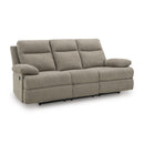  Manufacturer Color_Mocha  -- Signature Design by Ashley Side Swipe Stationary Fabric Sofa IMAGE 1