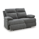  Manufacturer Color_Charcoal  -- Side-Swipe PC9140686 Reclining Loveseat IMAGE 2