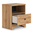  Signature Design by Ashley Aleaport PCB1075-91 One Drawer Night Stand IMAGE 2