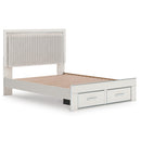  Size_Queen -- Signature Design by Ashley Zuraleus Upholstered Panel Bed with Storage IMAGE 3