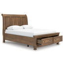  Size_Queen  -- Signature Design by Ashley Feddinger Sleigh Bed with Storage IMAGE 2