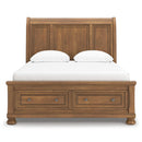 Size_Queen  -- Signature Design by Ashley Feddinger Sleigh Bed with Storage IMAGE 3