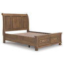  Size_Queen  -- Signature Design by Ashley Feddinger Sleigh Bed with Storage IMAGE 6