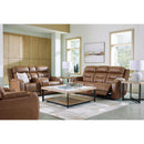 Manufacturer Color_Caramel  -- Signature Design by Ashley Knightington Power Leather Match Recliner IMAGE 12