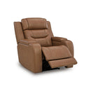  Manufacturer Color_Caramel  -- Signature Design by Ashley Knightington Power Leather Match Recliner IMAGE 2