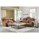  Manufacturer Color_Caramel  -- Signature Design by Ashley Knightington Power Reclining Leather Match Sofa IMAGE 18