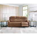  Manufacturer Color_Caramel  -- Signature Design by Ashley Knightington Power Reclining Leather Match Sofa IMAGE 6