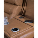  Manufacturer Color_Caramel  -- Signature Design by Ashley Knightington Power Reclining Leather Match Sofa IMAGE 9