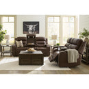 Manufacturer Color_Brown  -- Knightington PCU1160215A Power Reclining Sofa with Audio Seating IMAGE 12