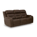 Manufacturer Color_Brown  -- Knightington PCU1160215A Power Reclining Sofa with Audio Seating IMAGE 1