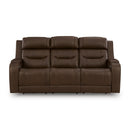  Manufacturer Color_Brown  -- Knightington PCU1160215A Power Reclining Sofa with Audio Seating IMAGE 3