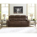  Manufacturer Color_Brown  -- Knightington PCU1160215A Power Reclining Sofa with Audio Seating IMAGE 6