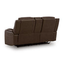  Manufacturer Color_Brown  -- Knightington PCU1160218A Power Reclining Love with Audio Seating IMAGE 5