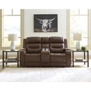  Manufacturer Color_Brown  -- Knightington PCU1160218A Power Reclining Love with Audio Seating IMAGE 6