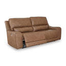  Manufacturer Color_Caramel  -- Signature Design by Ashley DeepWakes Power Reclining Leather Match Sofa IMAGE 2