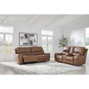  Manufacturer Color_Caramel  -- Signature Design by Ashley DeepWakes Power Reclining Leather Match Sofa IMAGE 9