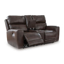  Signature Design by Ashley Crossplex PCU6450618 Power Reclining Loveseat with Console and Adjustable Headrest IMAGE 1