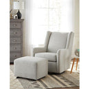  Best Home Furnishings FG17 Glide Ottoman - Canvas IMAGE 2