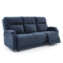  Best Home Furnishings Maverly FSS910RZ4 Power Tilt Headrest Space Saver Sofa - Sapphire IMAGE 2