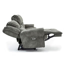  Best Home Furnishings Genet FSS960RZ4 Power Tilt Headrest Space Saver Sofa - Pewter IMAGE 5