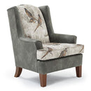  Best Home Furnishings Andrea FS0170DWMFX2 Stationary Chair - Linen/Dark Walnut IMAGE 1