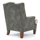  Best Home Furnishings Andrea FS0170DWMFX2 Stationary Chair - Linen/Dark Walnut IMAGE 4