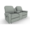  Best Home Furnishings Josey L490RQ4 Power Space Saver Console Loveseat - Power Blue IMAGE 1