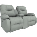  Best Home Furnishings Brinley L700RQ4 Power Space Saver Console Loveseat - Power Blue IMAGE 1