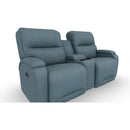  Best Home Furnishings Maverly L910CC4 Space Saver Console Loveseat - Tranquil IMAGE 1