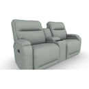  Best Home Furnishings Maverly L910RY4 Power Tilt Headrest Space Saver Console Loveseat - Power Blue IMAGE 1