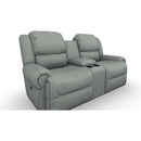  Best Home Furnishings Genet L960RC4 Space Saver Console Loveseat - Power Blue IMAGE 1