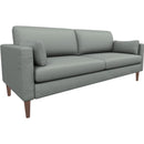  Best Home Furnishings Trafton S10DW Stationary Sofa With Two (2) Pillows - Power Blue/Dark Walnut IMAGE 1