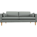  Best Home Furnishings Trafton S10HB Stationary Sofa With Two (2) Pillows - Power Blue/Honey Birch IMAGE 2