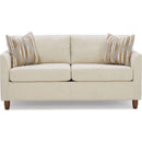  Best Home Furnishings Bayment S13MFDW Full Memory Foam Stationary Sofa Sleeper W/(2) Pillows - Sand/Dark Walnut IMAGE 2