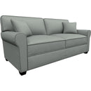  Best Home Furnishings Shannon S14FE Full Stationary Sofa Sleeper With Two (2) Pillows - Power Blue/Espresso IMAGE 1