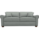  Best Home Furnishings Shannon S14MFDW Full Memory Foam Stationary Sofa Sleeper W/(2) Pillows - Power Blue/Dark Walnut IMAGE 2