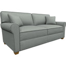  Best Home Furnishings Shannon S14QE Queen Stationary Sofa Sleeper With Two (2) Pillows - Power Blue/Espresso IMAGE 1