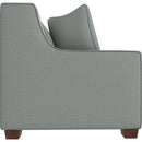  Best Home Furnishings Marinette S20MQDW Queen Memory Foam Stationary Sofa Sleeper W/(2)Pillows - Power Blue/Dark Walnut IMAGE 3