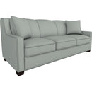  Best Home Furnishings Marinette S20QE Queen Stationary Sofa Sleeper With Two (2) Pillows - Power Blue/Espresso IMAGE 1
